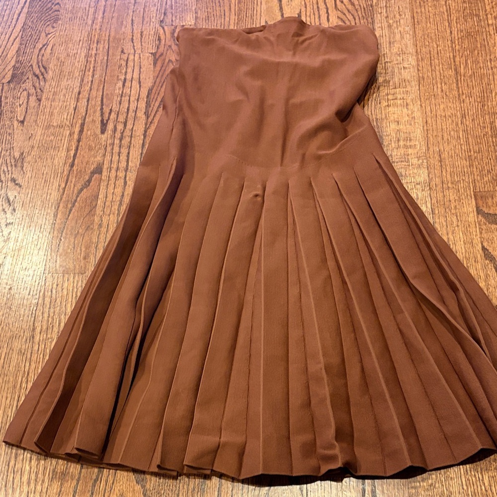 Brown Apparalel Maternity Midi Skirt